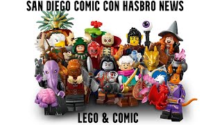 San Diego Comic Book Con HASBRO news Lego  ComicsGood news [upl. by Bagger827]