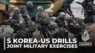 South KoreaUS drills Exercises come amid peninsula tensions [upl. by Ynahteb743]