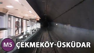 M5 ÇekmeköyÜsküdar Metro Hattı Timelapse Turu [upl. by Neirad]