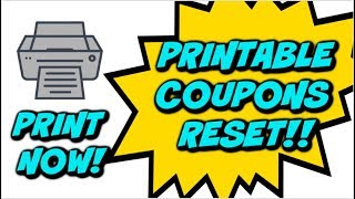 PRINTABLE COUPONS RESET amp NEW COUPONS TOO [upl. by Chipman752]