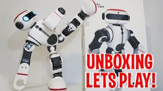 Unboxing amp Lets Play  DOBI by WLtoys  Humanoid Robot Review  Intelligent Toy like Cozmo [upl. by Yila]