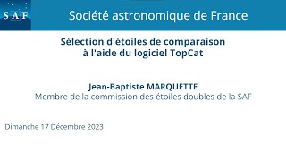 Photométrie  sélectionner des étoiles de comparaison grâce au logiciel Topcat [upl. by Ebanreb426]