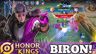 Biron Clash Lane Gameplay Honor of kings [upl. by Aynek]