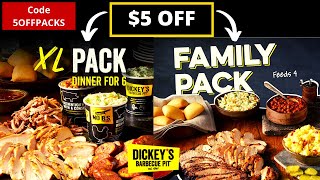 5 Off Family amp XL Packs and Free Delivery at Dickeys BBQ Pit 2919 Forest Lane [upl. by Picco]