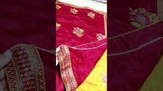 Double tone vichitra saree Booking no 9348120006 [upl. by Yraillih739]