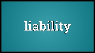 Liability Meaning [upl. by Adnolahs]