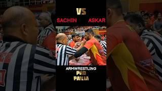 SACHIN VS ASKAR  armwrestling propanjaleague shorts trending [upl. by Martinelli]