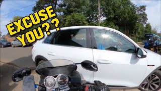 Motorcycle Near Miss By Ignorant Driver [upl. by Ailekat966]