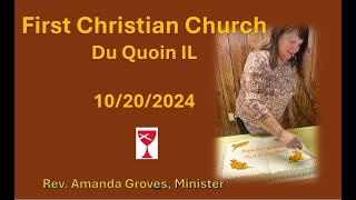 First Christian Church Du Quoin IL Sunday Worship Oct 20 2024 [upl. by Schober]