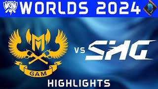 GAM vs SHG Highlights ALL GAMES  Worlds 2024  PlayIns Day 2  GAM Esports vs SoftBank HAWKS [upl. by Eiuqcaj]