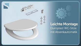 SCHÜTTE Montagevideo Duroplast WCSitze mit Absenkautomatik 821XX [upl. by Iak]