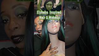 Elphaba Inspired Hair amp Makeup wicked wickedmovie elphaba [upl. by Caroline]