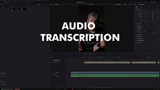 Edit Faster in Davinci Resolve  Audio Transcription and Auto Subtitles [upl. by Malet]