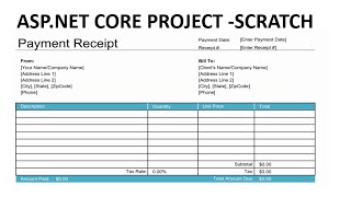 Online Bill Generator Project ASPNET CORE MVC  Day1 [upl. by Favrot]