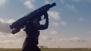 This Huge AntiDrone Net Launcher Looks Like It Came From A Video Game  Newsy [upl. by Gustin668]