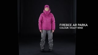 Arcteryx – Womens Firebee AR Parka – Violet Wine [upl. by Yusem]