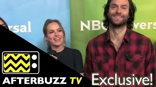 Bridgit Mendler amp Chris Delia Interview  NBC Universals Summer Press Tour  AfterBuzz TV [upl. by Eibbor]