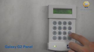 How to omit a zone  Galaxy G2 Panel  ADT UK [upl. by Hilleary]