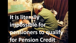 The Pension Credit scam [upl. by Janina]