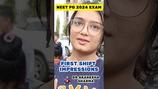 “NEETPG 2024 Exam Day Aspirants Share First Impressions amp Paper Difficulty Analysis” [upl. by Nolte709]