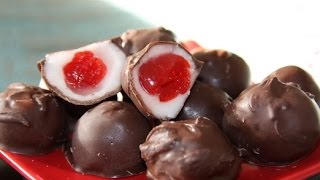 Chocolate covered cherries recipe easy [upl. by Atteuqihc]