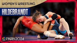 Sarah Hildebrandt wrangles another wrestling gold for Team USA  Paris Olympics  NBC Sports [upl. by Nnylrac667]