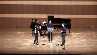 J M Damase Quartet for Flute Oboe Clarinet and Piano [upl. by Severen]