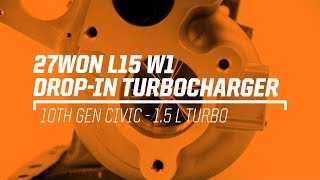 2016 Honda Civic Turbo Kit Upgrade 27WON W1 drop in turbocharger [upl. by Nahej]