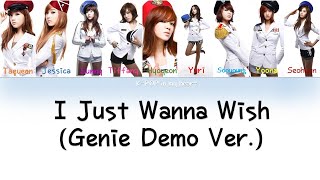 Girls generation 소녀시대 I just wanna wish genie demoGENIE 2nd Ver Colour Coded HanRomEng [upl. by Bhayani]