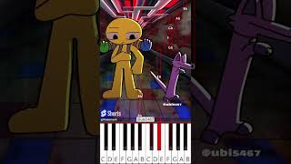 poppy playtime 3 dancing catnap animation ubi5467  Octave Piano Tutorial [upl. by Annaehs]