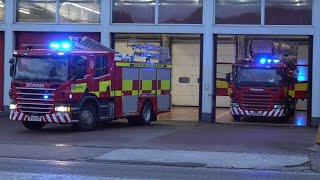 Oncall firefighters rush from home to staff a fire engine 🚒 [upl. by Ambrosine105]