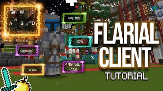 EL MEJOR CLIENTE PARA MINECRAFT BEDROCK 12050 FLARIAL CLIENT [upl. by Nnahgiel]