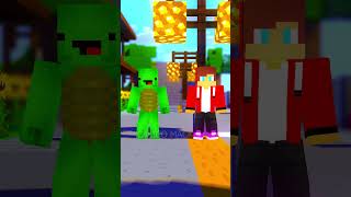 Minecraft but Mobs are Slow  MAIZEN  JJ and Mikey shorts [upl. by Georgianne]