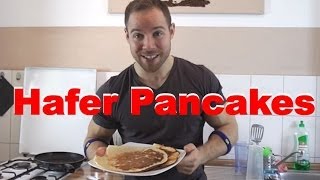 Hafer Pancakes mit 4 Zutaten [upl. by Alauqahs453]