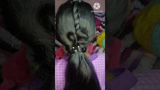 Beautiful bridal hairstyle ✨hairstylehorts eassyhairstyle hairtutorial hairtutorial [upl. by Aneet27]