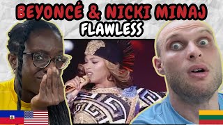 REACTION TO Beyoncé amp Nicki Minaj  Flawless Live at On The Run Tour  FIRST TIME WATCHING [upl. by Adnohr]