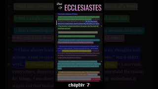 Reading the Book of Ecclesiastes Chapter 7 NLT [upl. by Nahtanohj552]