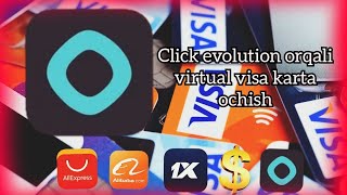 ⚡ Click evolution orqali VISA karta ochish 💳 Virtual visa karta ochish ⚡ [upl. by Okiek405]