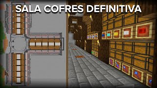 Minecraft Almacén con Sistema de Clasificación Automática  Hasta 2 Millones de Items [upl. by Lebama213]