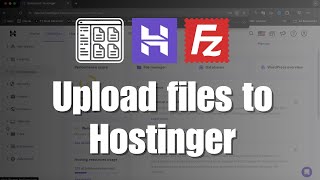 How to upload files to Hostinger [upl. by Asimaj]