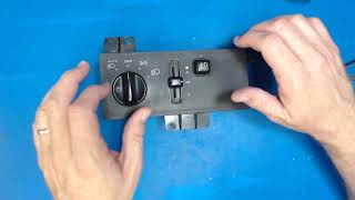 19932004 Jeep Grand Cherokee Headlight Switch Repair [upl. by Leslee]