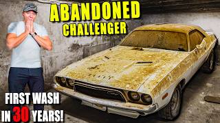 Cleaning a DISASTER quotBarn Findquot Dodge Challenger [upl. by Enitsuga188]