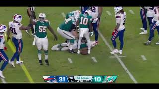 Tua Tagovailoa Injury Concussion  Miami Dolphins vs Buffalo Bills TNF [upl. by Eph414]