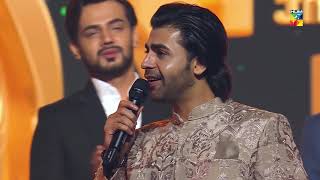 Best Moments  Farhan Saeed  Singing  Suno Chanda  Kashmir 7th HUM Awards  HUM TV [upl. by Ytsirc259]