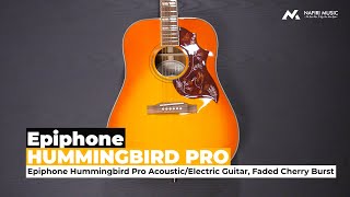 Epiphone Hummingbird Pro in Faded Cherry Burst [upl. by Bouchier132]