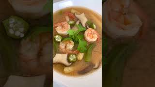 Thai Tom Yum Soup 🍲shorts [upl. by Eba]