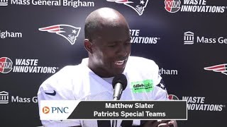 Matthew Slater Misses Seeing Work Wife Devin McCourty Around Patriots Training Camp [upl. by Brynn522]