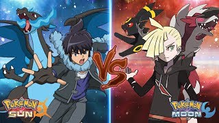 Pokemon Sun and Moon Alain Vs Gladion Gladion Team Prediction [upl. by Vonnie]