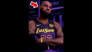 LeBron reacts to NEW Lakers City Edition jersey [upl. by Lesig]