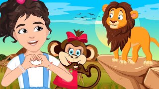 The Lion Song  Animals Songs for Kids amp Nursery Rhymes [upl. by Thadeus802]